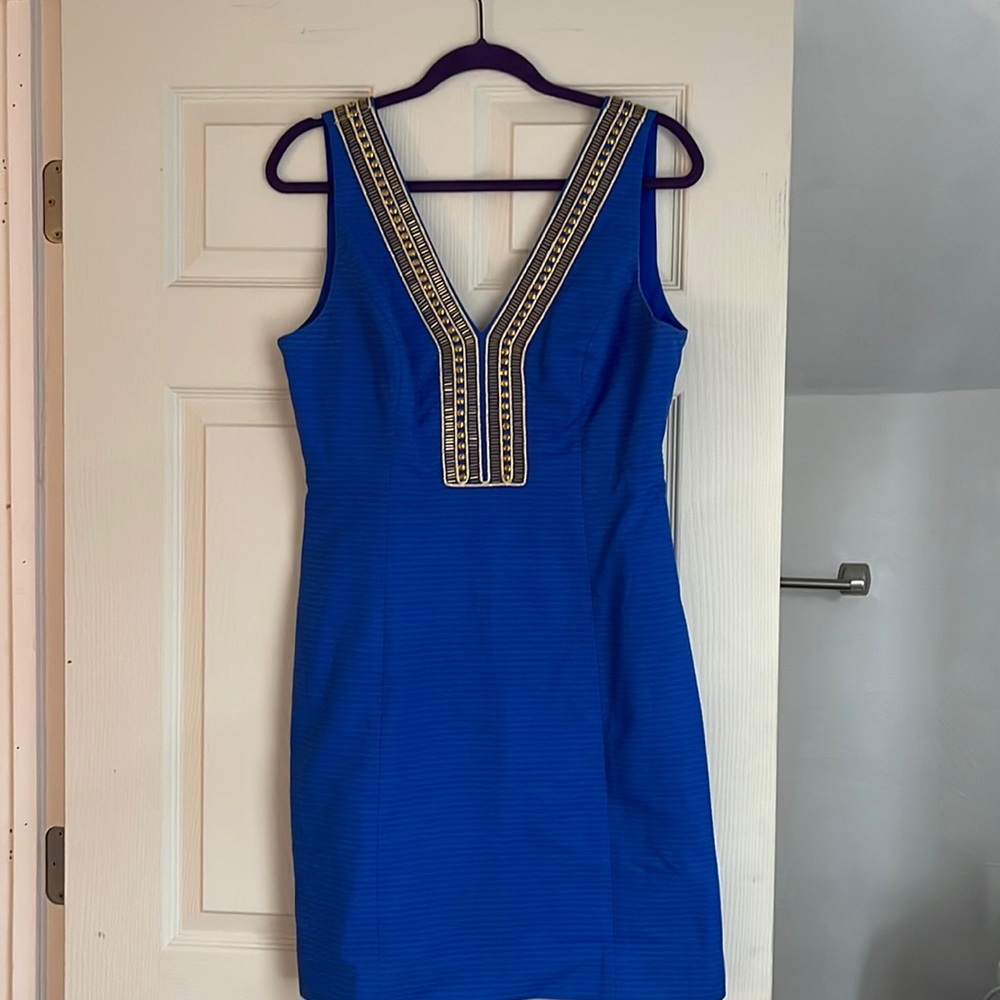 Cobalt blue mini dress, EUC